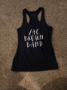 Zac Brown Band Women's Black Graphic Racerback Tank